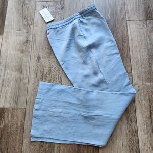 New Light Blue Linen Pants.Willi Smith; Size-8